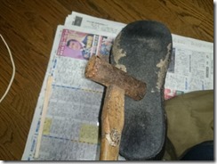 ハンマーで叩く！