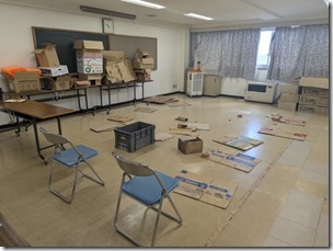 段ボールベッド作成